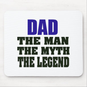 Alfombrilla De Ratón Papá el hombre el mito la leyenda Mousepad