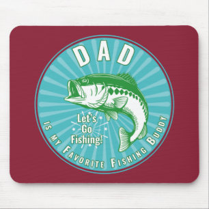 Alfombrilla De Ratón Papá es mi compañero de pesca favorito