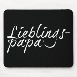 Alfombrilla De Ratón Papá favorito - letra blanca 00001