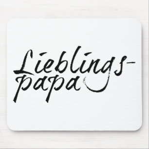 Alfombrilla De Ratón Papá favorito - letra negra 00001
