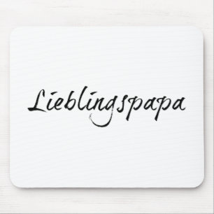 Alfombrilla De Ratón Papá favorito - letra negra 00001
