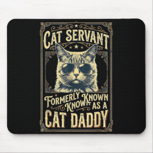 Alfombrilla De Ratón Papa gato para hombres divertido padre gato día de