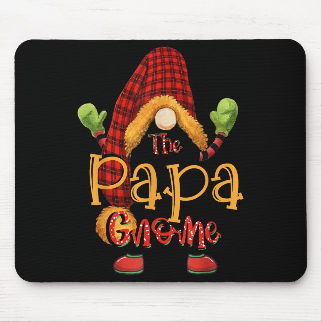 Alfombrilla De Ratón Papa Gnome Christmas Pajamas Matching Family Group (Frente)