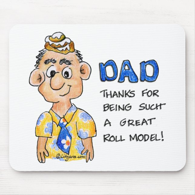 Alfombrilla De Ratón Papá, gracias por ser un gran mous modelo ROLL (Frente)