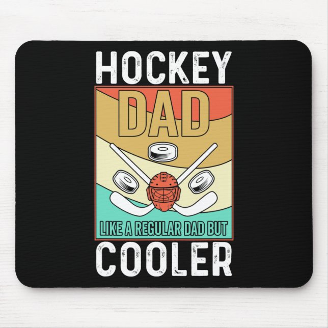 Alfombrilla De Ratón Papá hockey - Regalo de jugador de hockey sobre hi (Frente)