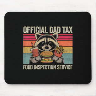 Alfombrilla De Ratón Papá Impuesto Oficial Papá Divertido Raccoon Vinta