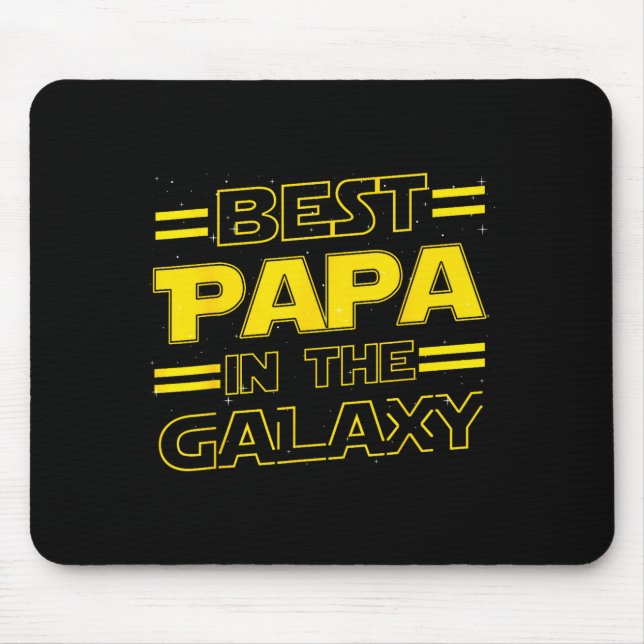 Alfombrilla De Ratón Papa In The Galaxy Funny Fathers Day Gift For Men  (Frente)