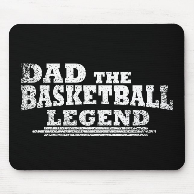 Alfombrilla De Ratón papá, leyenda del baloncesto (Frente)