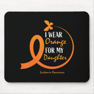 Alfombrilla De Ratón Papá Mamá Yo Uso Naranja Para Mi Hija Leukemia Awa