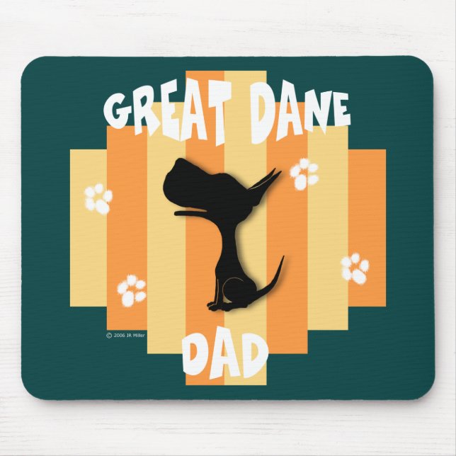 Alfombrilla De Ratón Papá Mousepad de great dane (Frente)