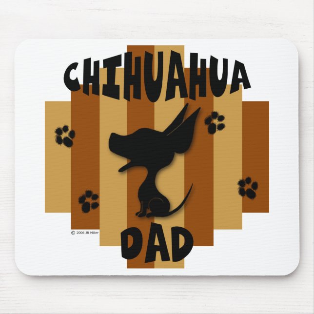 Alfombrilla De Ratón Papá Mousepad de la chihuahua (Frente)
