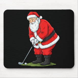 Alfombrilla De Ratón Papá Noel de golf divertido de Navidad G