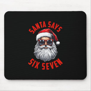 Alfombrilla De Ratón Papá Noel Divertido Dice Seis Siete Navidad 67 Mem