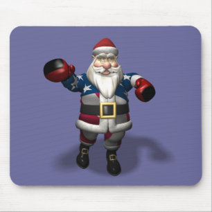 Alfombrilla De Ratón Papá Noel en el día del boxeo