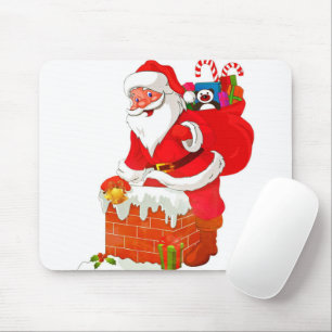 Alfombrilla De Ratón Papá Noel en el personalizado del techo