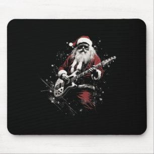 Alfombrilla De Ratón Papá Noel Feliz Navidad Navidad Navidad Rock Music