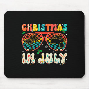 Alfombrilla De Ratón Papá Noel Gafas de sol Playa Navidad En Julio Homb