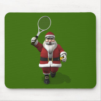 Alfombrilla De Ratón Papá Noel jugando al tenis
