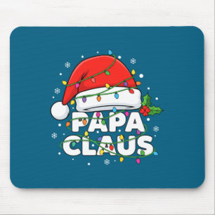 Alfombrilla De Ratón Papa Noel Papá Luces De Navidad Familia Combinació