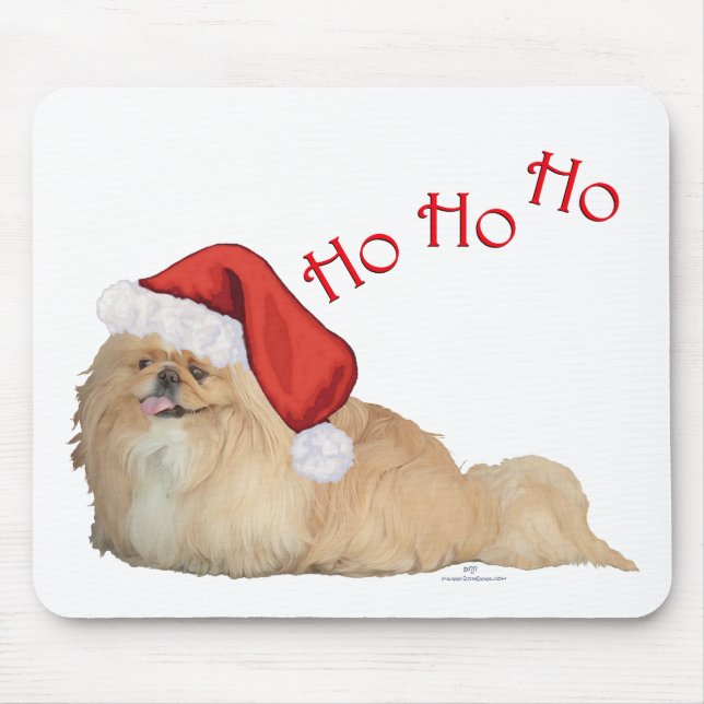 Alfombrilla De Ratón Papá Noel Pekinés (Frente)