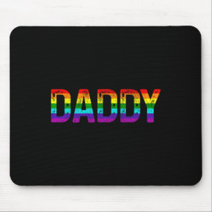 Alfombrilla De Ratón Papá Orgullo Gay Mes Lgbtq Padres Día Arcoiris Fl