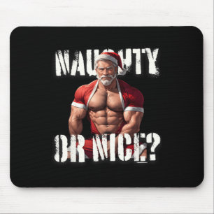Alfombrilla De Ratón Papá oso musculoso de Navidad gay Santa agradable