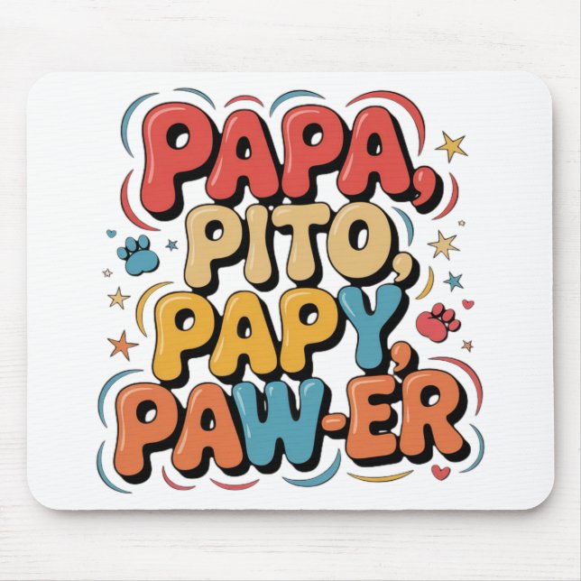 Alfombrilla De Ratón Papa Pito Pappy Pawer (Frente)