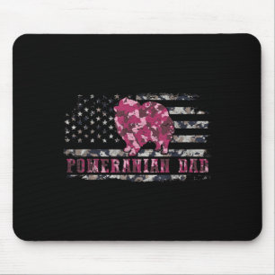 Alfombrilla De Ratón Papa Pomerania Camo Bandera Americana Camuflaje EE