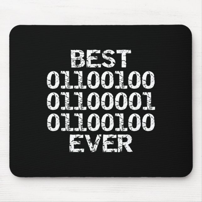 Alfombrilla De Ratón Papá Siempre En Ingeniero De Software De Código Bi (Frente)