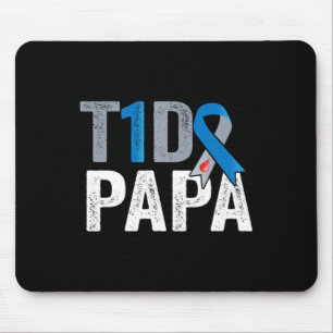 Alfombrilla De Ratón Papa T1D su lucha es mi lucha contra la diabetes T