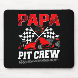 Alfombrilla De Ratón Papa T Crew Familia de Carreras Coche de Cumpleaño