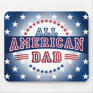 Alfombrilla De Ratón Papá Todo-Americano Mousepad
