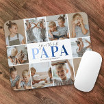 Alfombrilla De Ratón Papa, tu mejor almohadilla para el ratón fotográfi<br><div class="desc">Mousepad de papá personalizado con un fondo blanco y simple que puede cambiarse a cualquier color,  10 fotos familiares,  el dicho "tu mejor papá" y los nombres de los niños.</div>