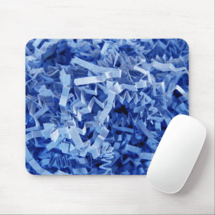 Alfombrilla De Ratón Papel arrugado destrozado azul