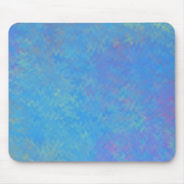 Alfombrilla De Ratón Papel Azul Hermoso con Efecto de Mármol (Frente)