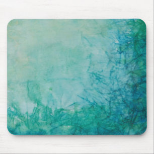Alfombrilla De Ratón Papel con el extracto azul, verde, y negro de la