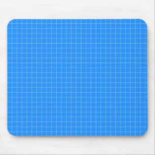 Alfombrilla De Ratón Papel cuadriculado azul