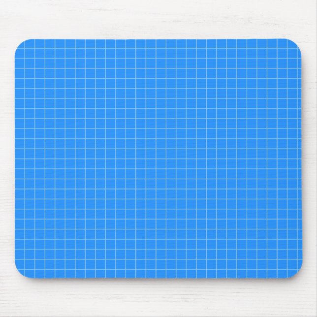Alfombrilla De Ratón Papel cuadriculado azul (Frente)