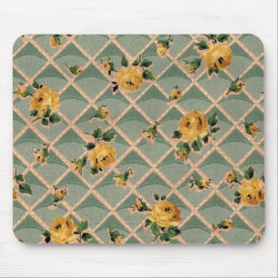 Alfombrilla De Ratón Papel de fondo pintado de rosas amarillas - Mousep