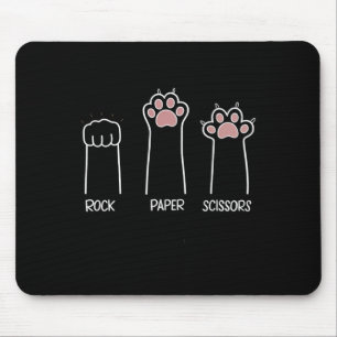 Alfombrilla De Ratón Papel de rock tira de juego de pata gato Mascota E