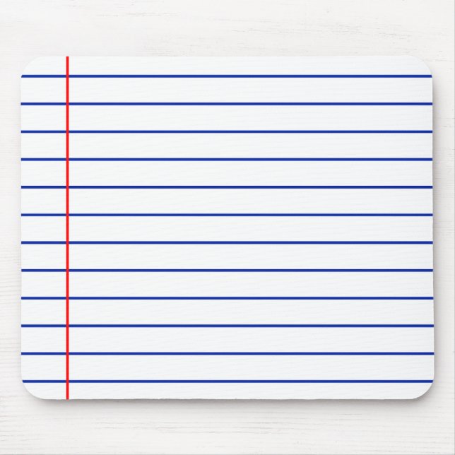 Alfombrilla De Ratón Papel en blanco (Frente)