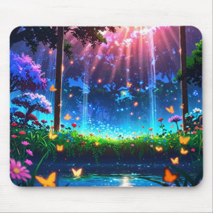 Alfombrilla De Ratón Papel mural de la naturaleza viral de anime de cal