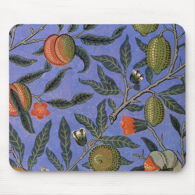 Alfombrilla De Ratón Papel pintado de granada de William Morris (Frente)