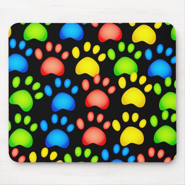 Alfombrilla De Ratón Papel pintado de la pata (Frente)