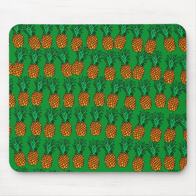 Alfombrilla De Ratón Papel pintado de la piña (Frente)