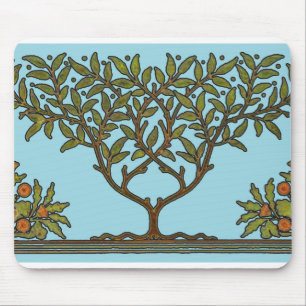 Alfombrilla De Ratón Papel pintado floral Tree Frieze de William Morris