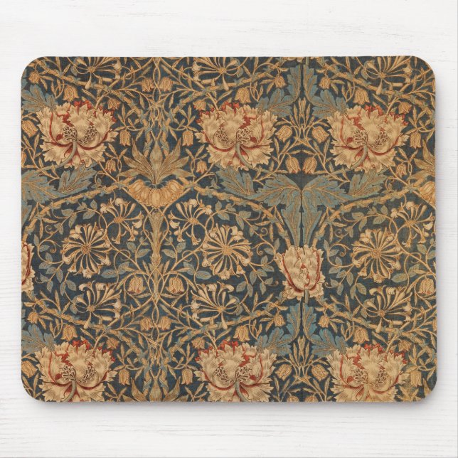 Alfombrilla De Ratón Papel pintado rico de madreselva de William Morris (Frente)