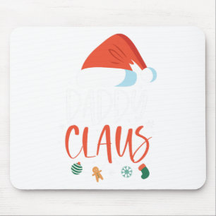 Alfombrilla De Ratón Papi Claus Funny Navidades familiares Parejas Sant