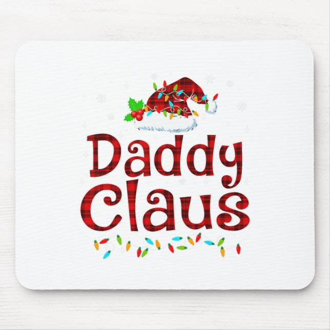 Alfombrilla De Ratón Papi Claus Navidades Pajama Matando Navidad famili (Frente)
