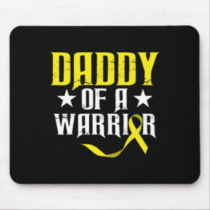 Alfombrilla De Ratón Papi de un guerrero para la conciencia sobre el cá